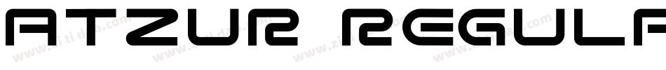 atzur regular字体转换